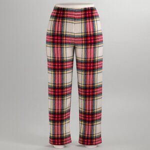 PJ Place Kids Plaid Fleece Pajama Pants Red Green Yellow (Size 5/6)